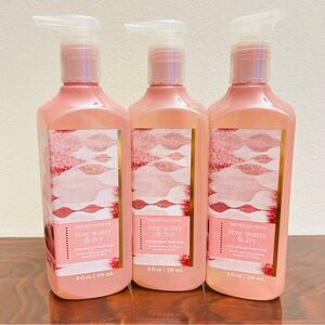 NWT Bath & Body Works Rose Water and Ivy Gel Hand Soap Lot x 3 Floral